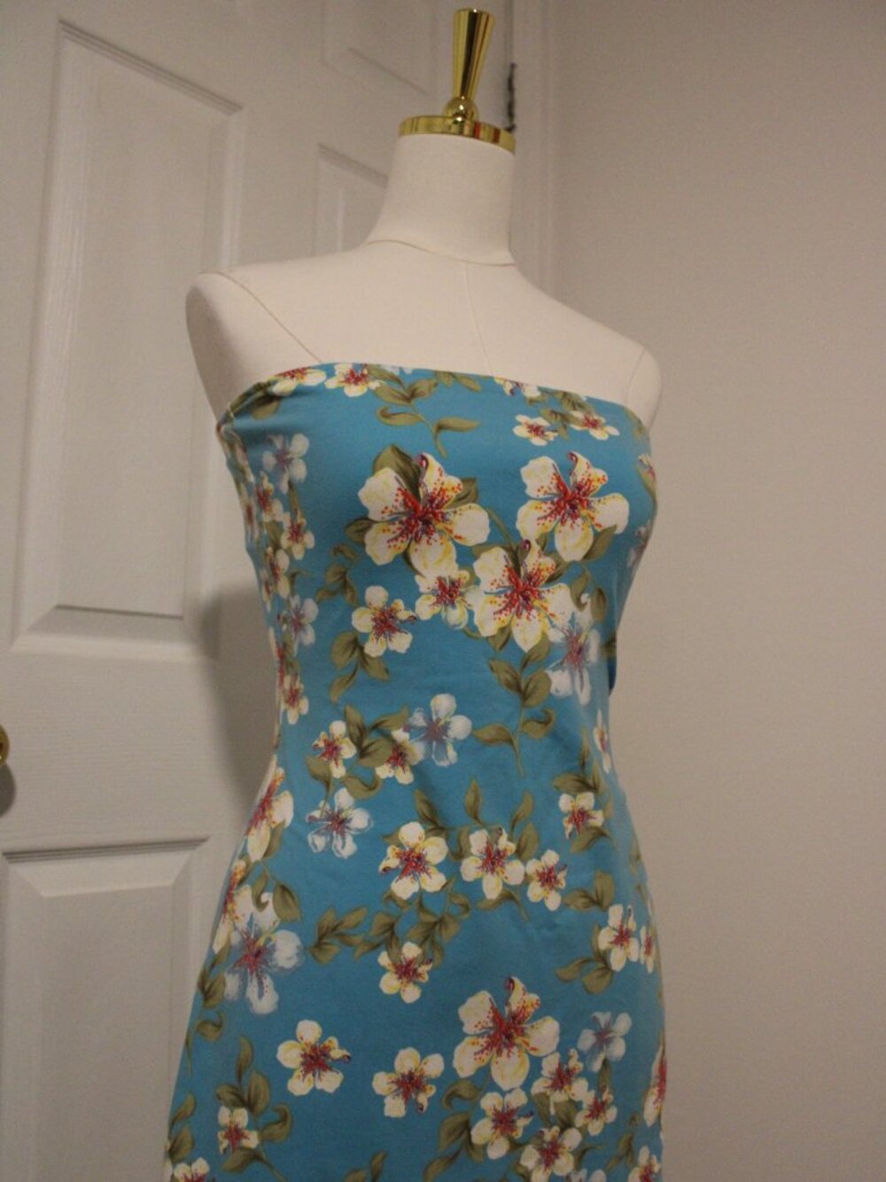 Flower Drift Strapless Mini Dress - Picture 3 of 5